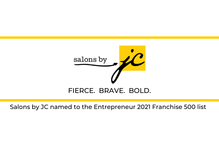 Salons by JC named to the Entrepreneur 2021 Franchise 500 list